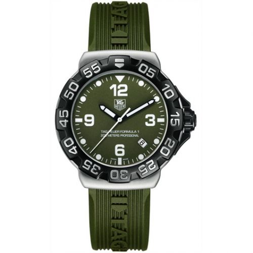 Formula 1 Quartz 41 Stainless Steel / Green / Rubber