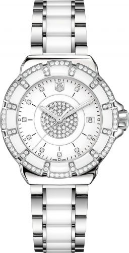 Formula 1 Quartz 37 Stainless Steel / Diamond / White - Diamond / Bracelet