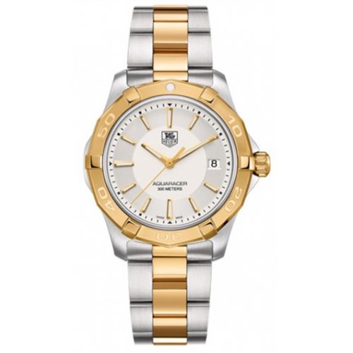 Aquaracer 300M Quartz 40.5 Stainless Steel / Yellow Gold / Silver / Bracelet