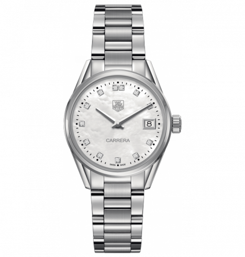 Carrera Lady Quartz 32 Stainless Steel / MOP - Diamond / Bracelet