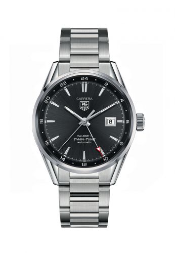 Calibre 7 Twin Time Stainless Steel / Grey / Bracelet