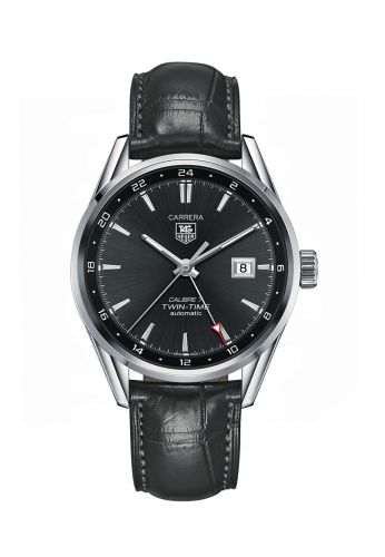 Calibre 7 Twin Time Stainless Steel / Grey / Alligator