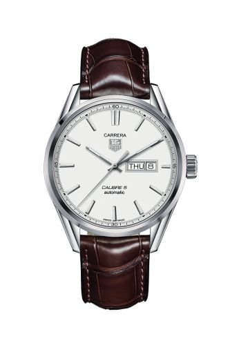 Carrera Calibre 5 Day Date Stainless Steel / Silver / Alligator