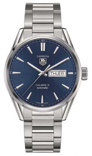 Carrera Calibre 5 Day Date Stainless Steel / Blue / Bracelet