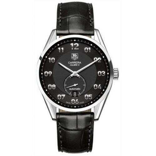 Carrera Calibre 6 39 Stainless Steel / Black / Alligator