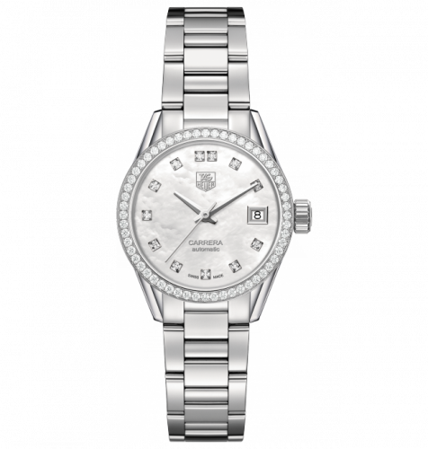 Carrera Calibre 9 28 Stainless Steel / Diamond / MOP - Diamond / Bracelet