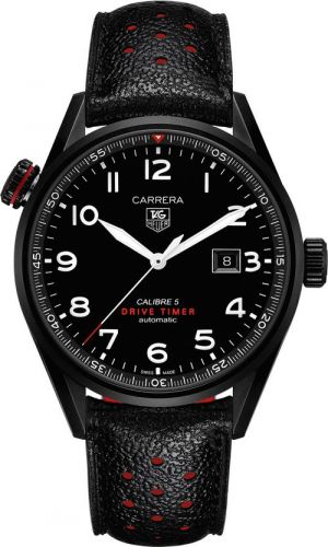 Carrera Calibre 5 Drive Timer 43 Titanium PVD / Black