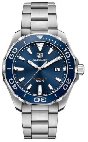 Aquaracer 300M Quartz 43 Stainless Steel / Blue / Bracelet