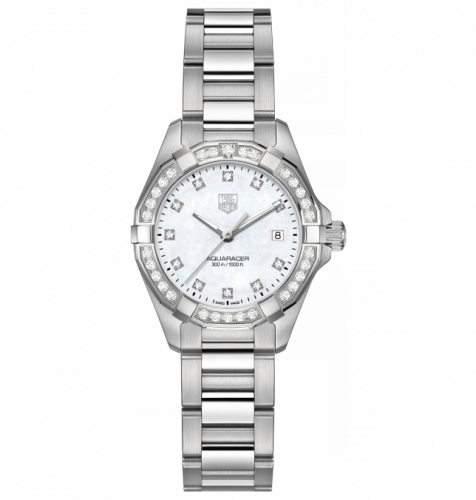 Aquaracer 300M Quartz 27 Stainless Steel / Diamond / MOP - Diamond / Bracelet