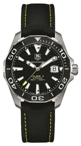Aquaracer 300M Calibre 5 41 Stainless Steel / Black / Nylon