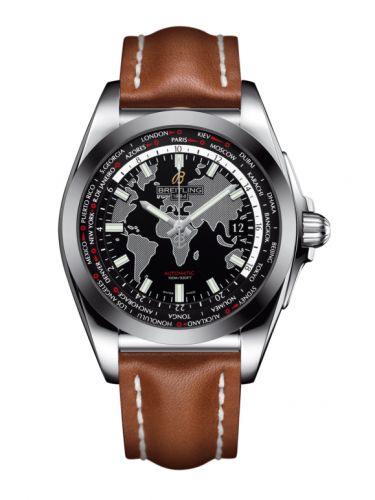 Galactic Unitime Stainless Steel / SleekT / Trophy Black / Calf