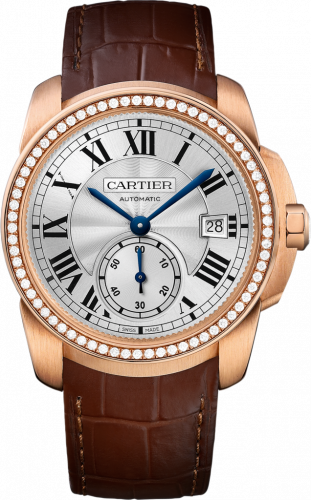 Calibre de Cartier 38 Pink Gold / Silver / Diamond