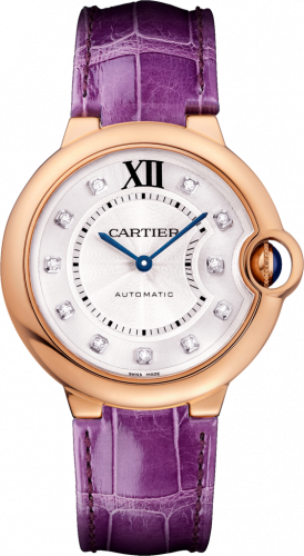 Ballon Blue de Cartier 36 Automatic Pink Gold / Diamond / Purple