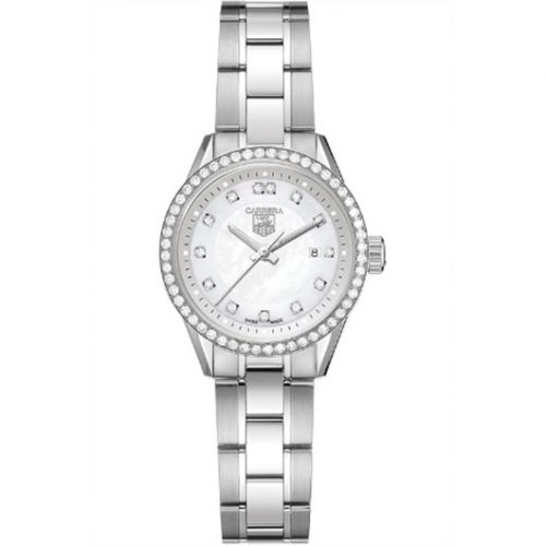 Carrera Quartz 27 Stainless Steel / Diamond / MOP - Diamond / Bracelet