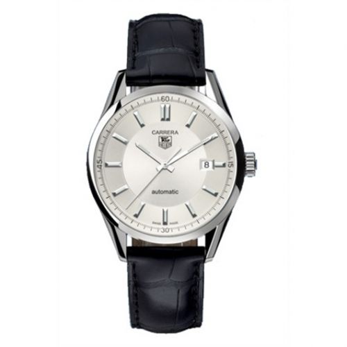 Carrera Calibre 5 39 Stainless Steel / Silver / Alligator
