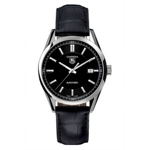 Carrera Calibre 5 39 Stainless Steel / Black / Alligator