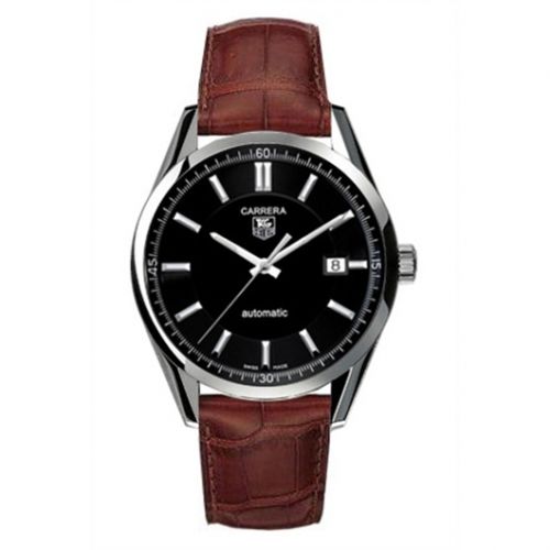 Carrera Calibre 5 39 Stainless Steel / Black / Alligator