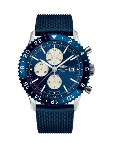 Chronoliner Stainless Steel / Blue / Rubber